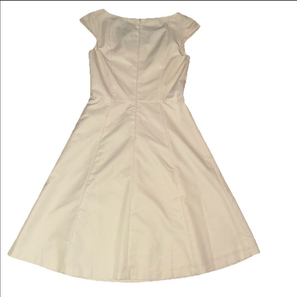 Women's Isaac Mizrahi Dress Size 6 Ivory - Picture 4 of 6